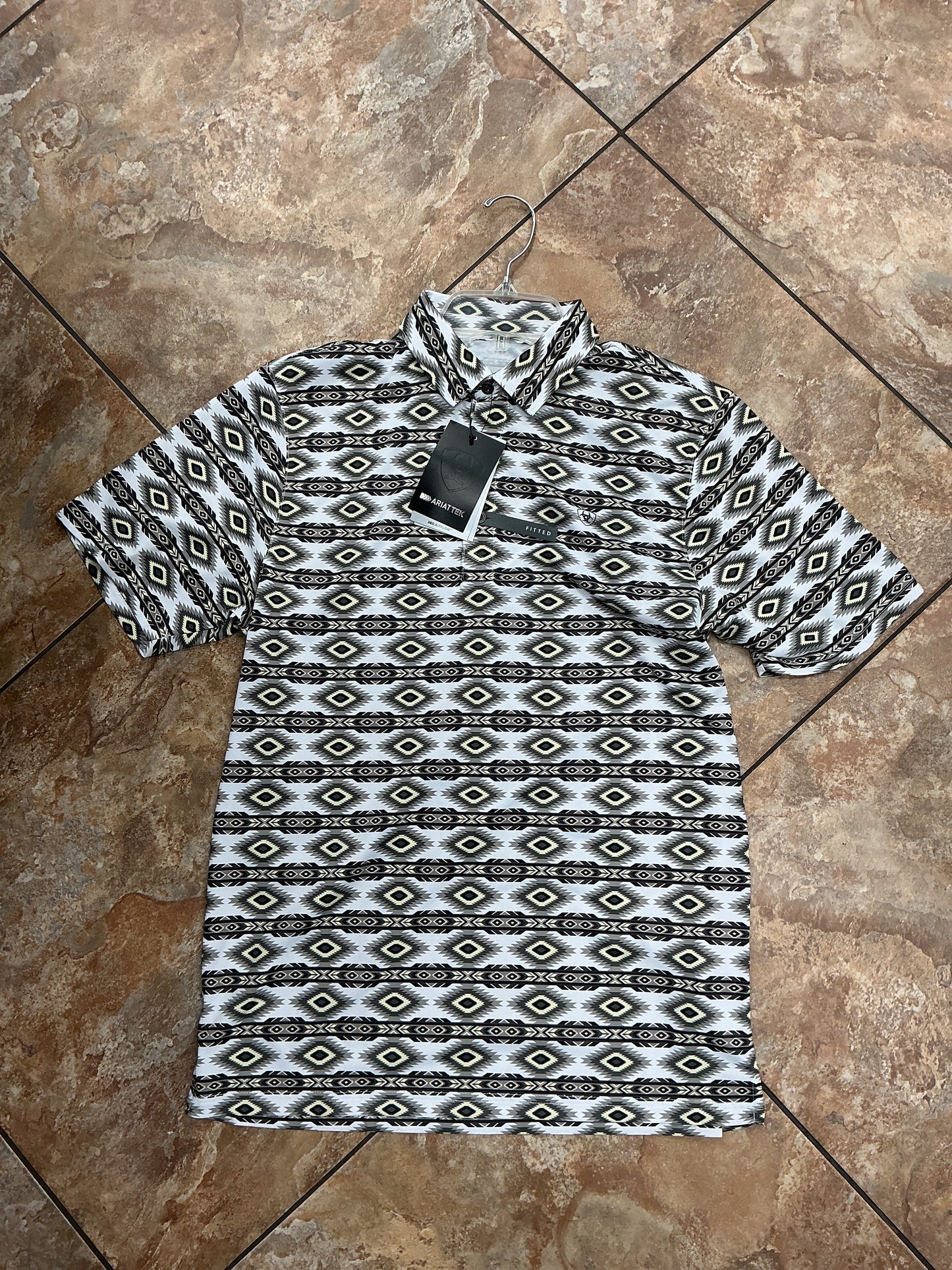 Ariat white Aztec