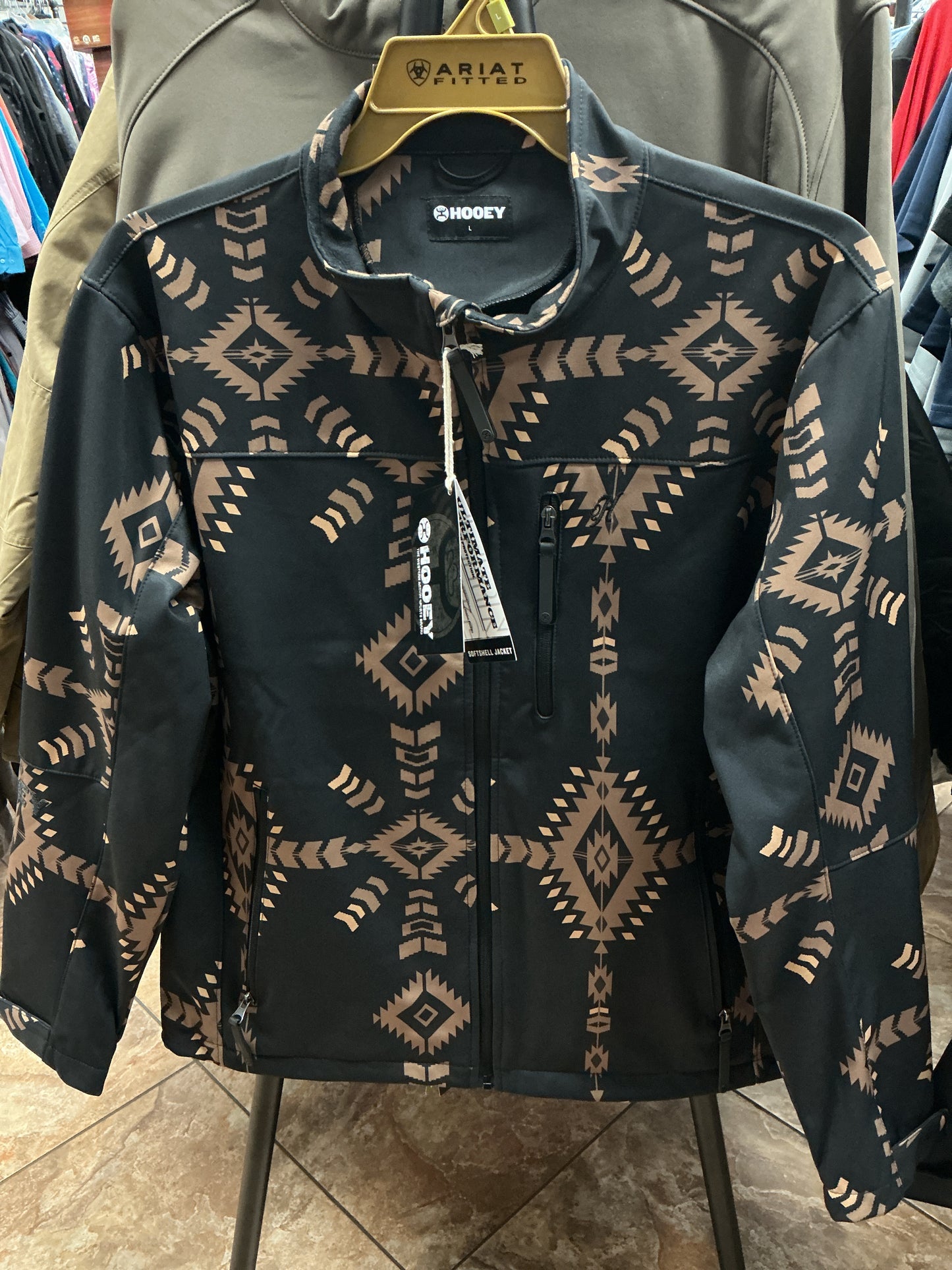 Hooey Aztec black print