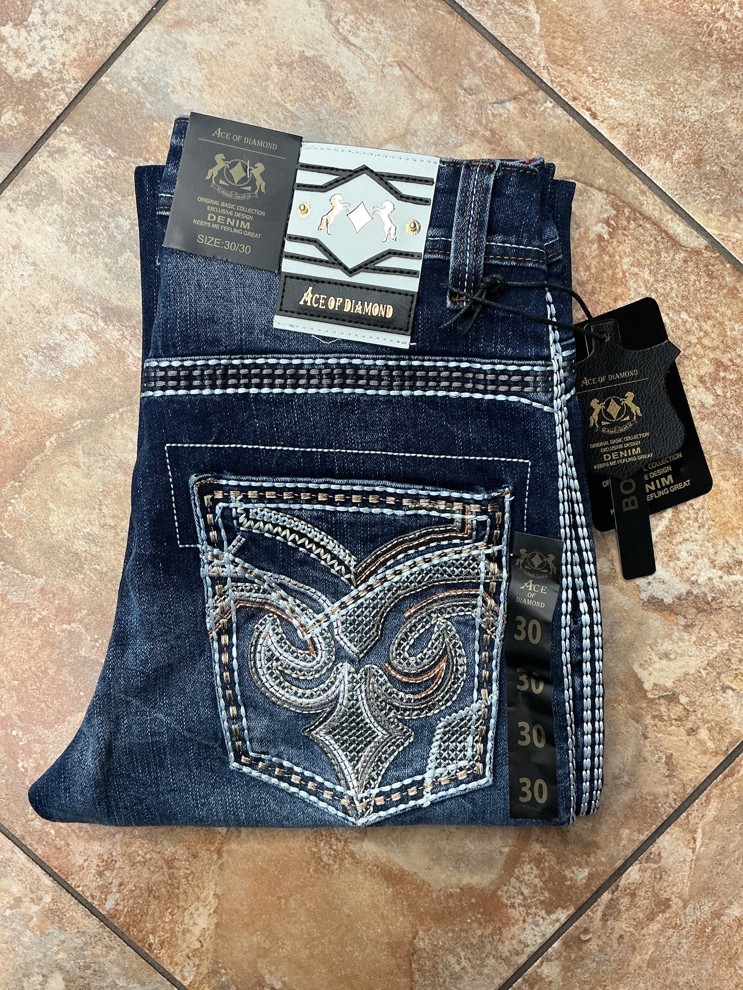 Ace of Diamond dark wash