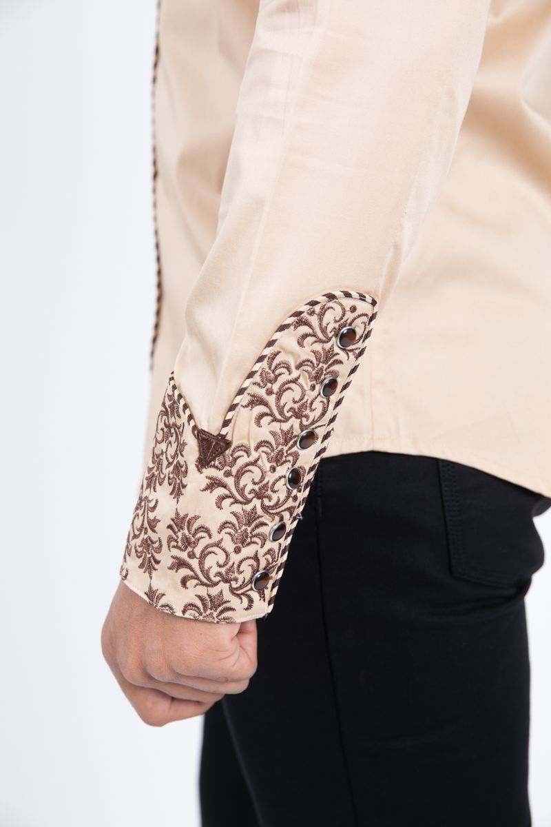 Platini Embroidery Modern Fit Vaquero Shirt