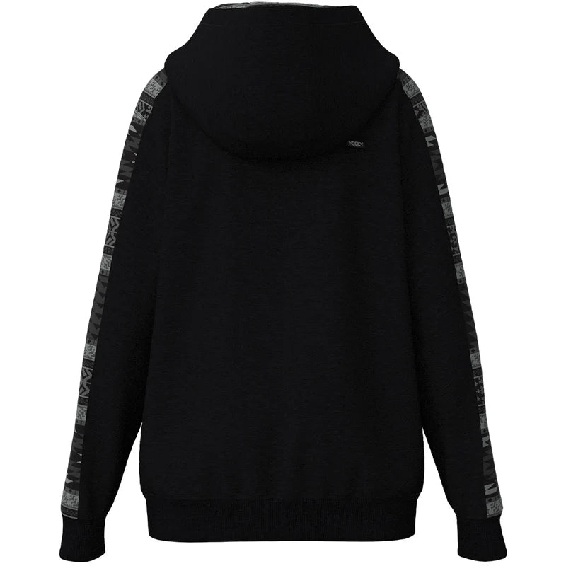 Hooey Canyon" Black w/Grey Aztec Hoody