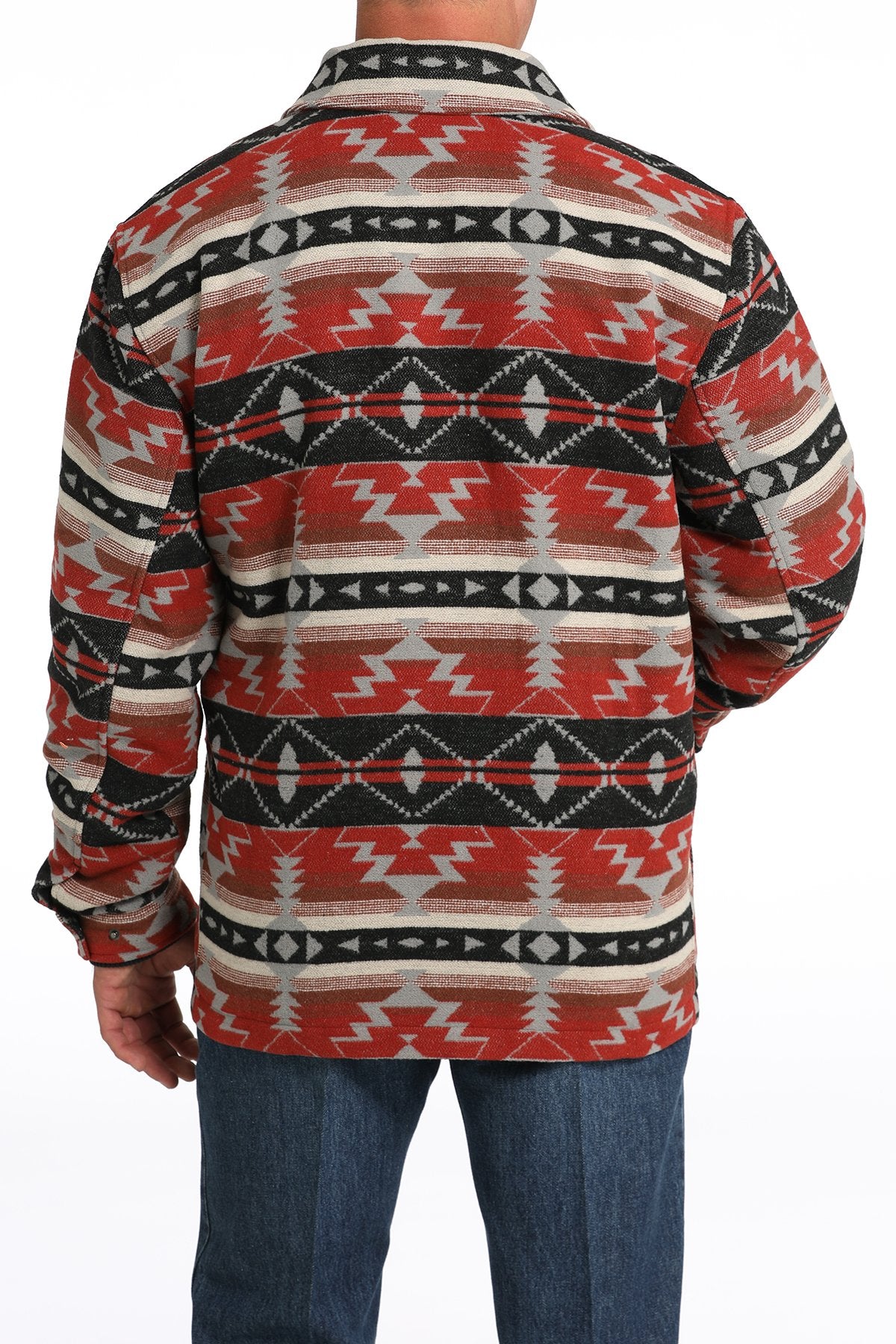 CINCH Men's Frontier Coat - Burgundy/Navy