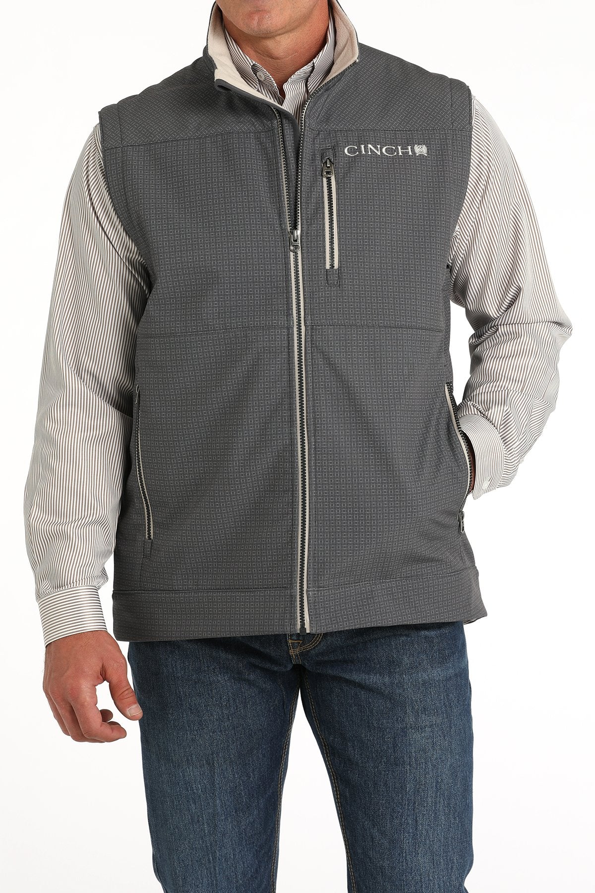 CINCH Men's Concealed Carry Bonded Vest - Gray
