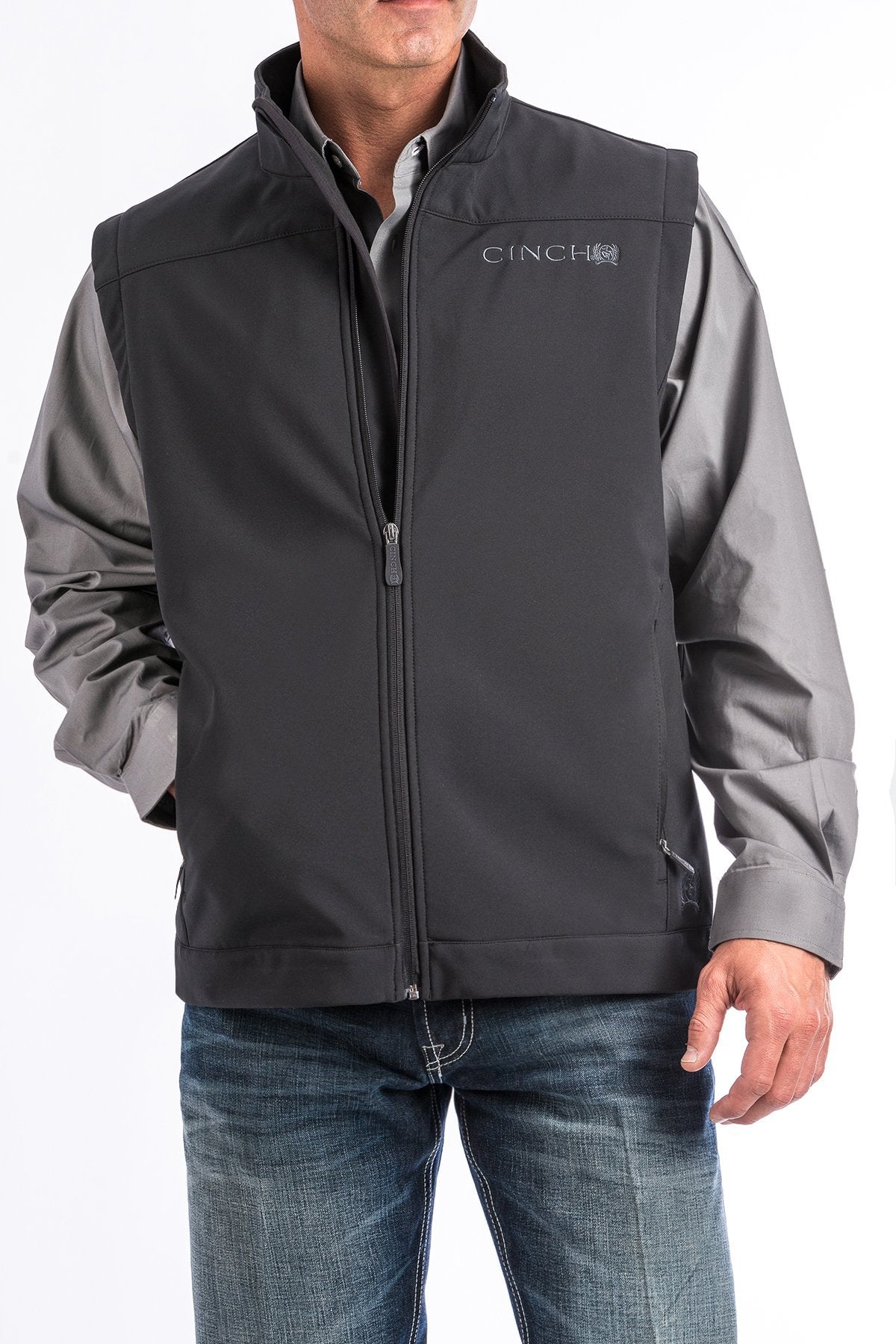Cinch Men's Bonded Vest - Black