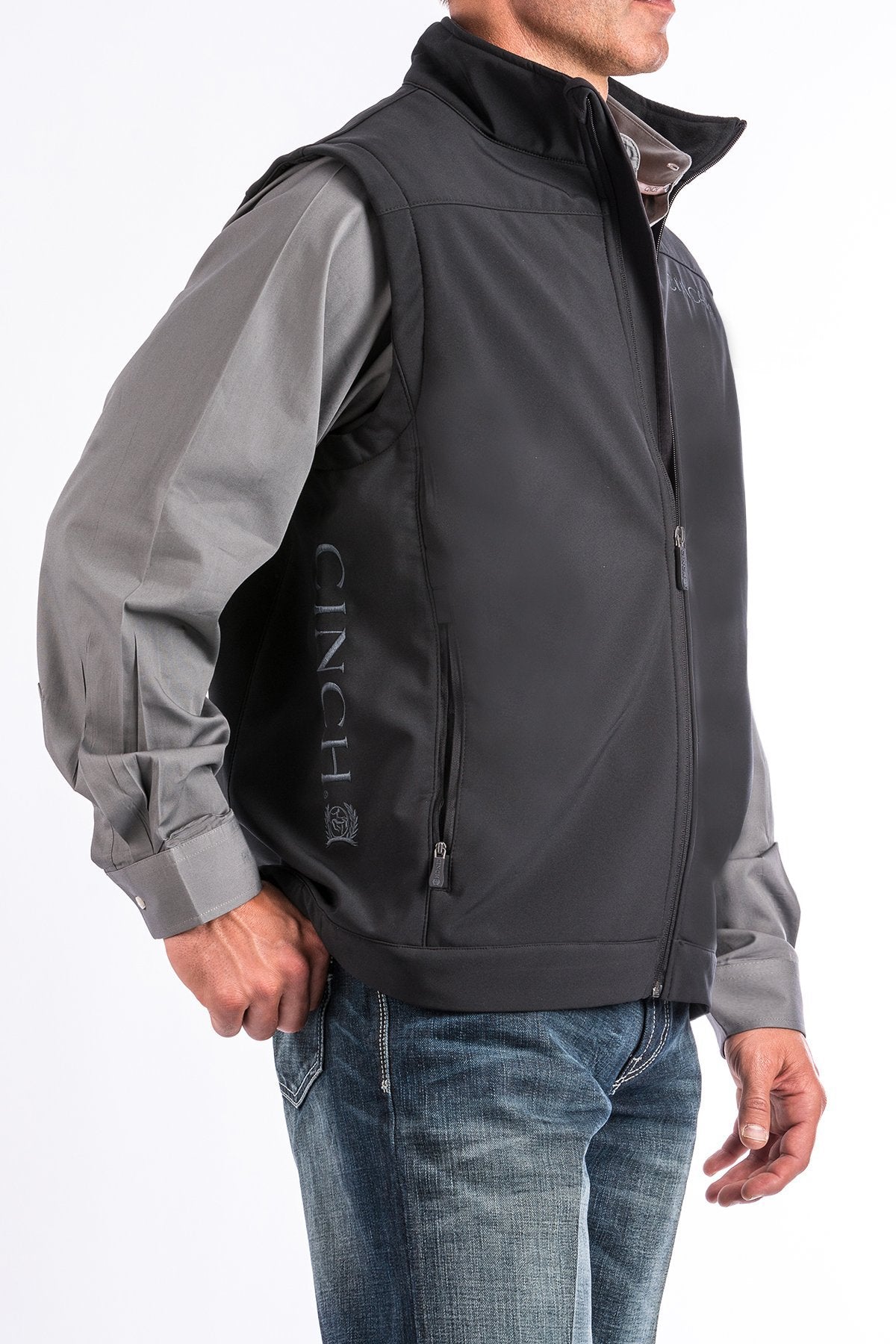 Cinch Men's Bonded Vest - Black