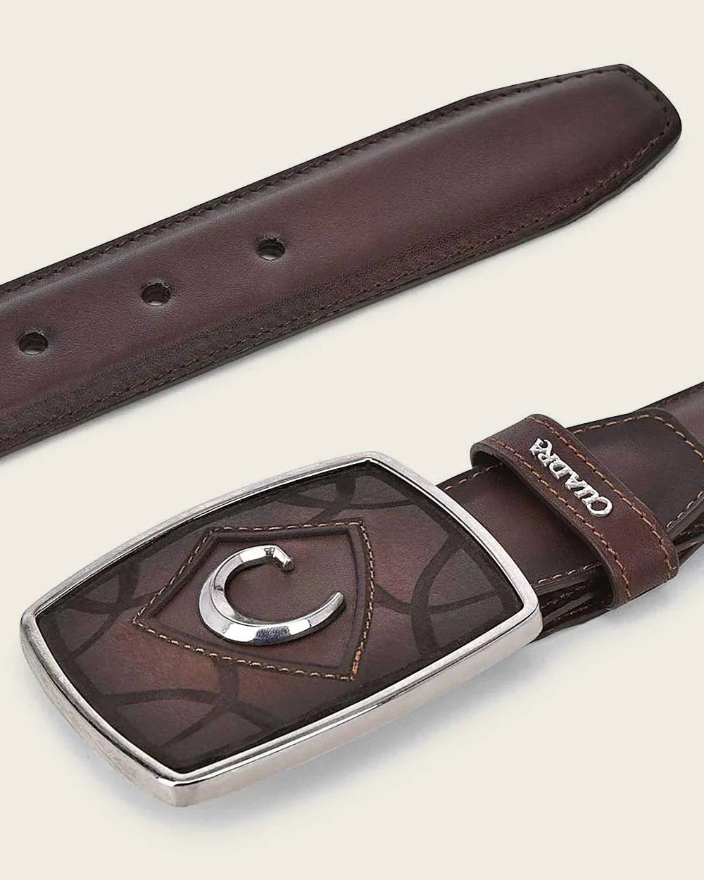 CUADRA Brown Leather Belt