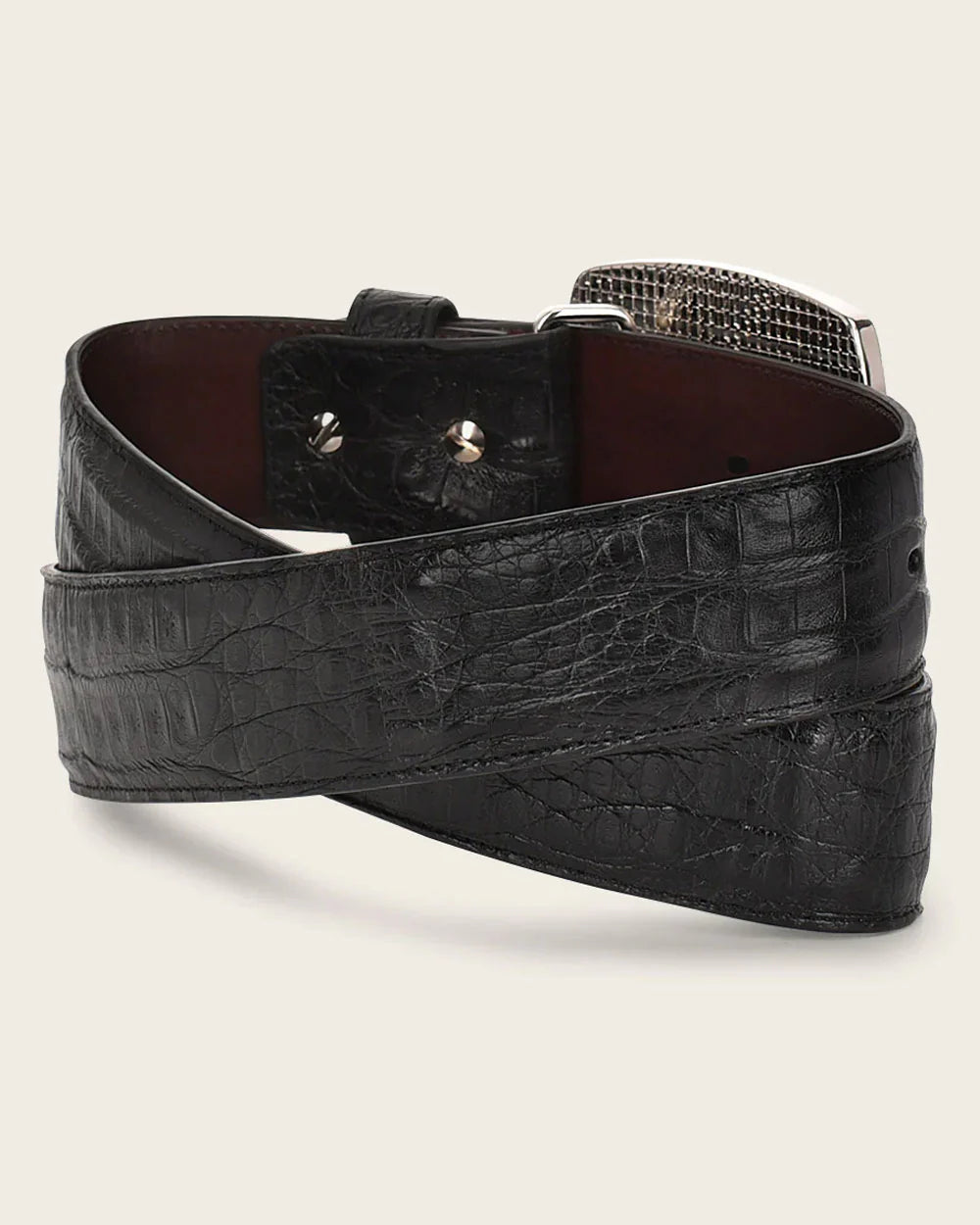 Cuadra Black Exotic Belt