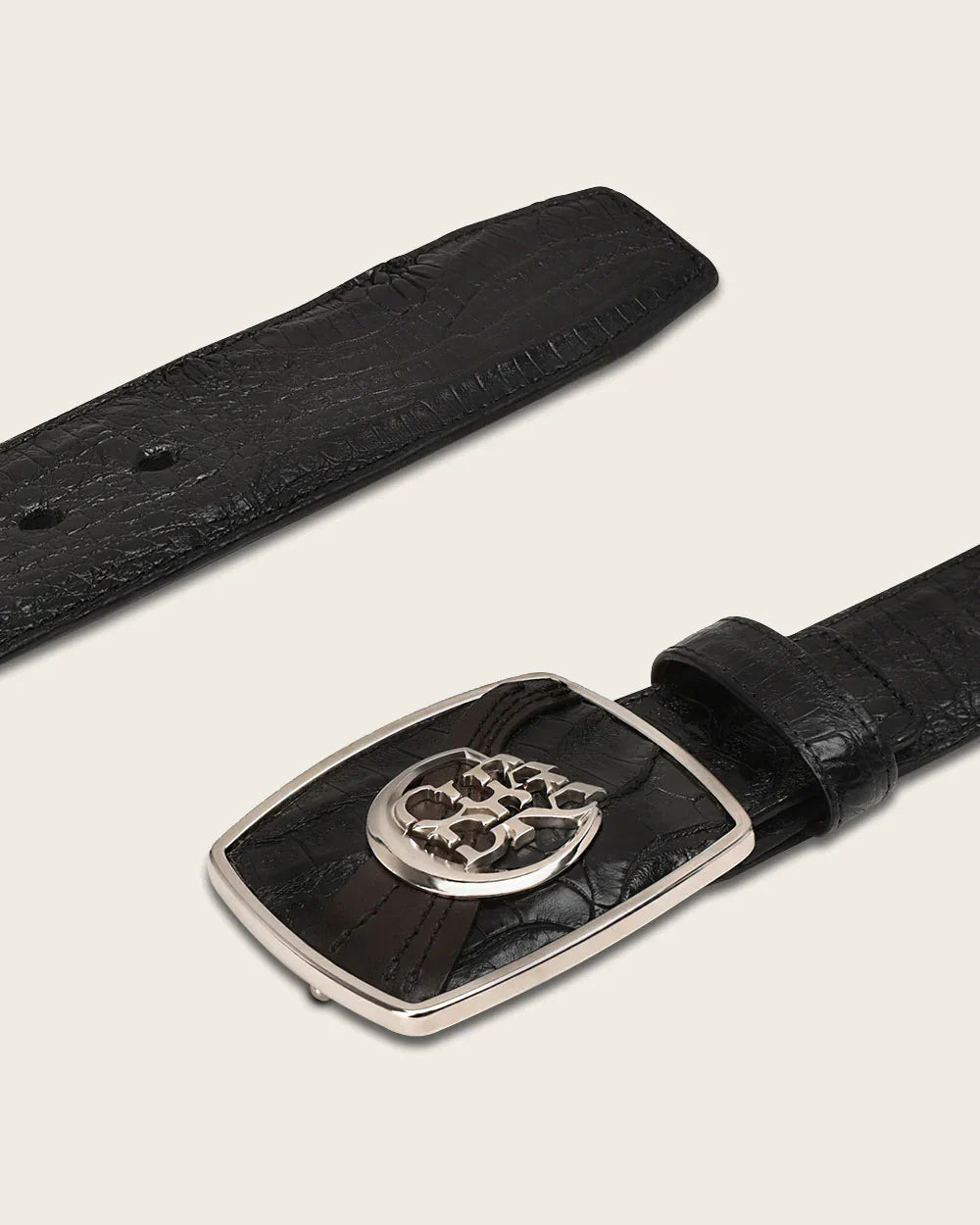 Cuadra Black Exotic Belt