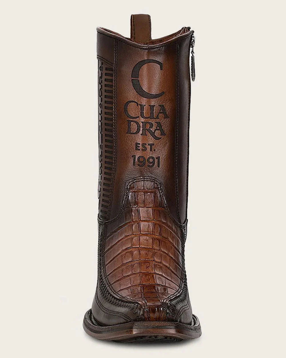 CUADRA Engraved Brown Fuscus Western Boots