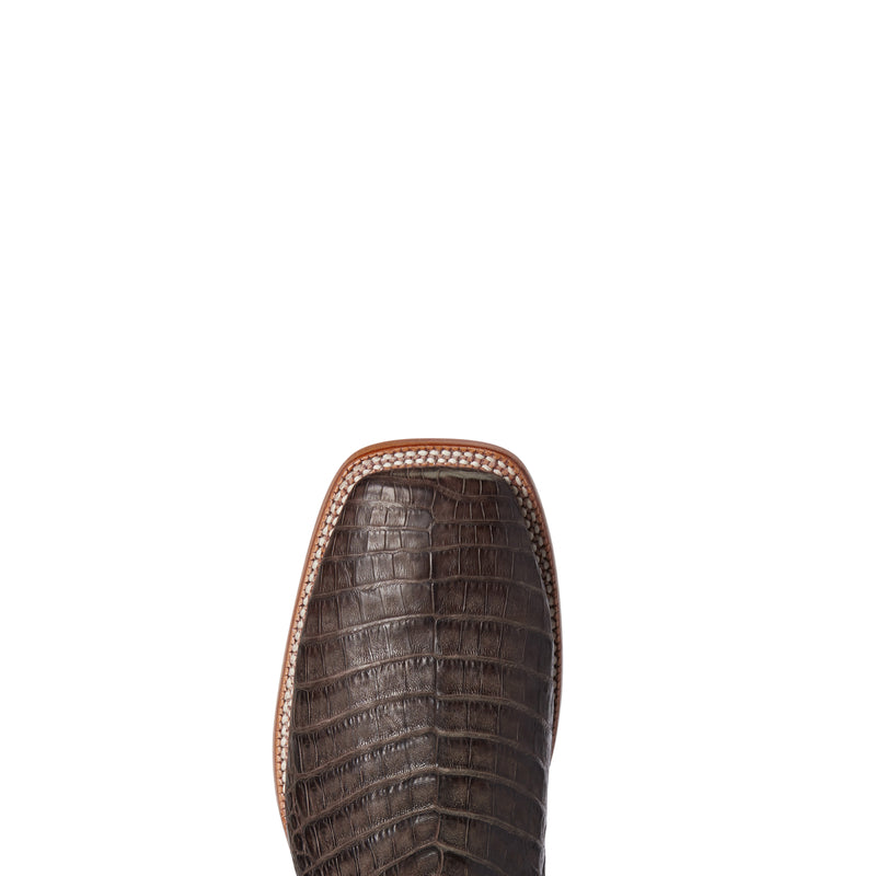 Ariat® Relentless Denton Choco Caiman Belly Western Boot