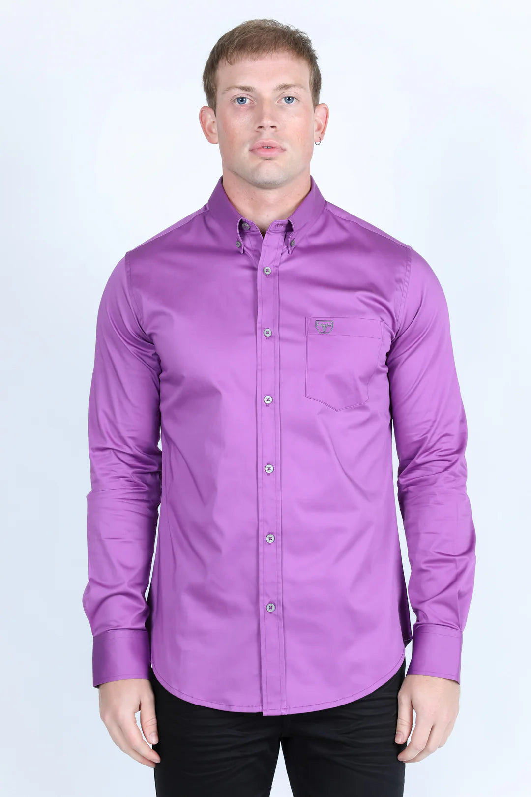 Platini lavender solid shirt