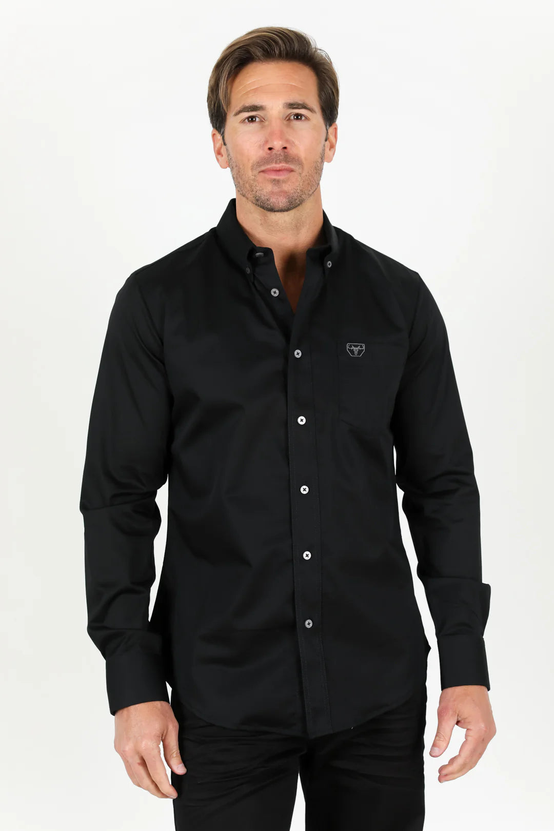 Platini Black solid shirt