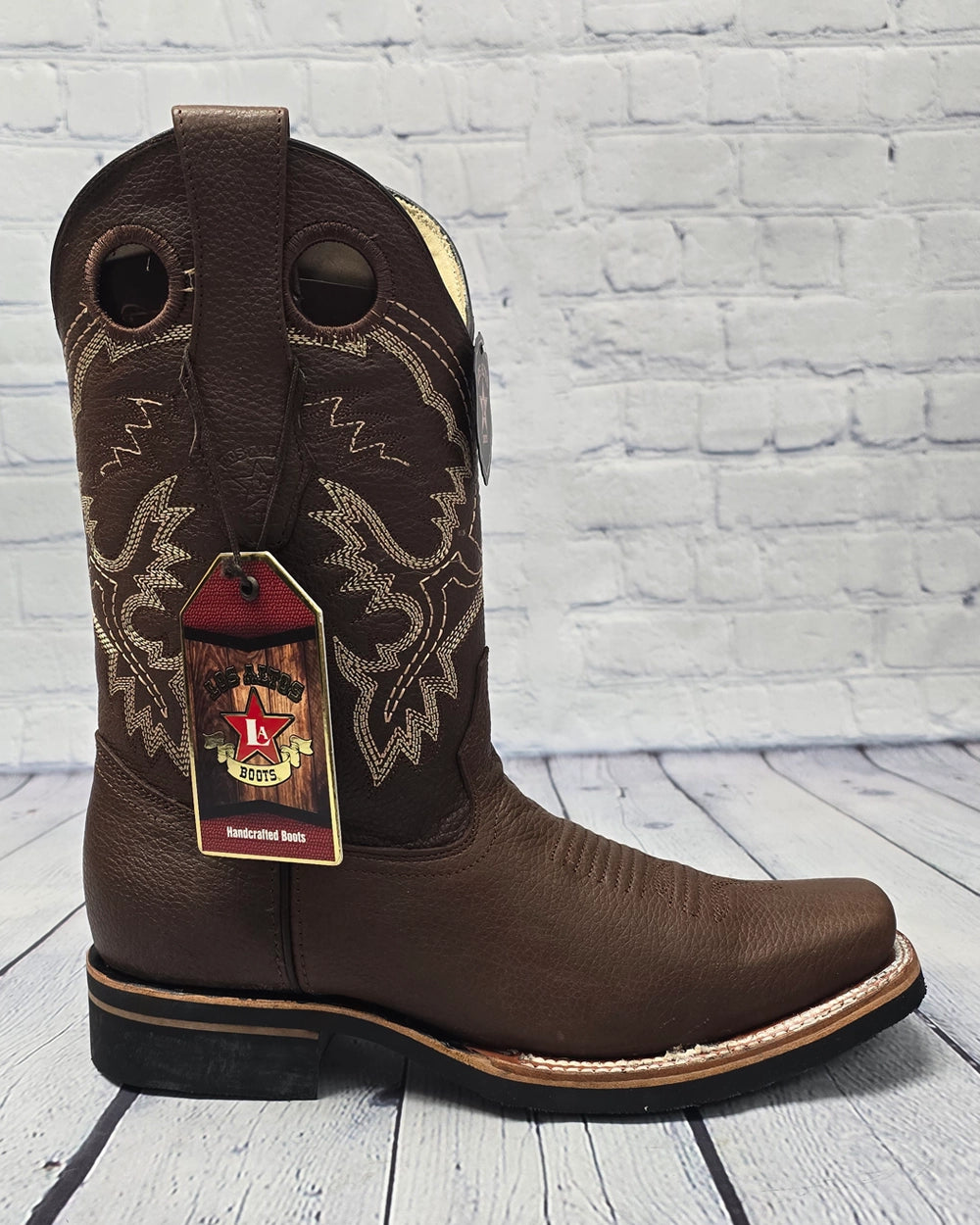 Los Altos Boots Rodeo Toe Brown