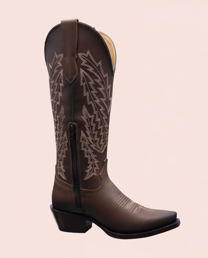 La Sierra Tall Boot Sniptoe Tabaco