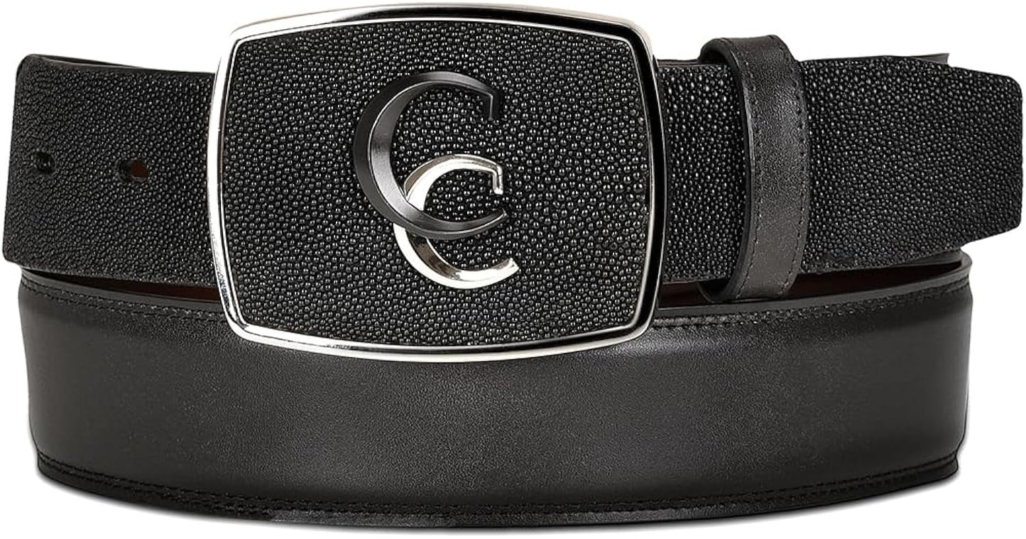 Cuadra Men's Cowboy Belt in Genuine Stingray