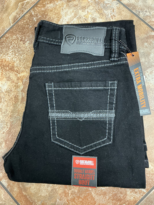 Rock&Roll Black Straight Boot Jean