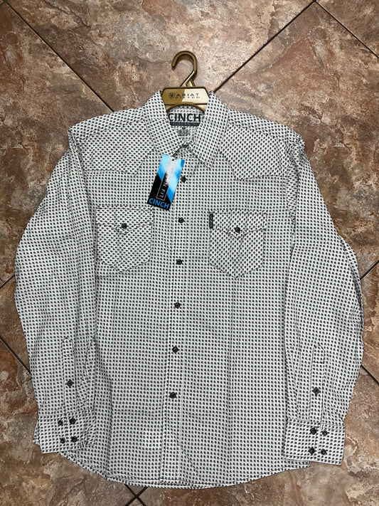 Cinch Shirt white/gray