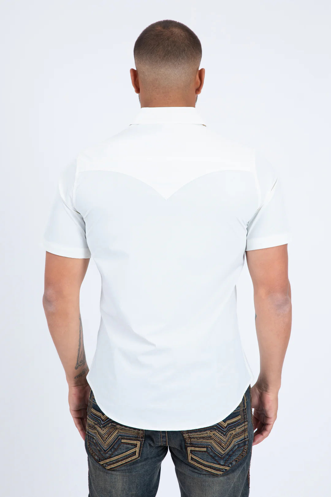 Platini White Short Sleeve Shirts