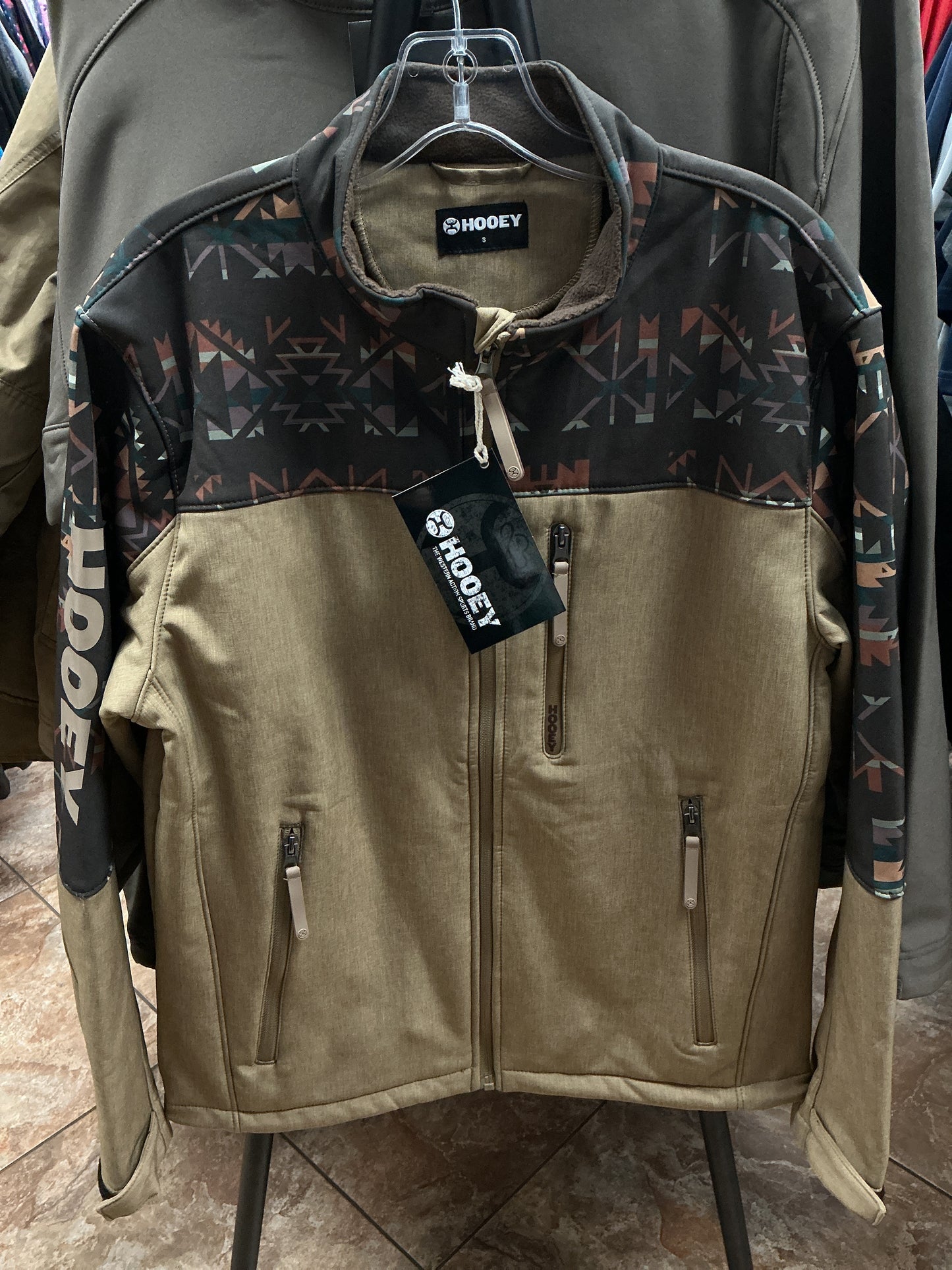 Hooey Aztec brown print