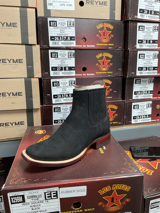 Los Altos Boots Nobuck Rubber sole