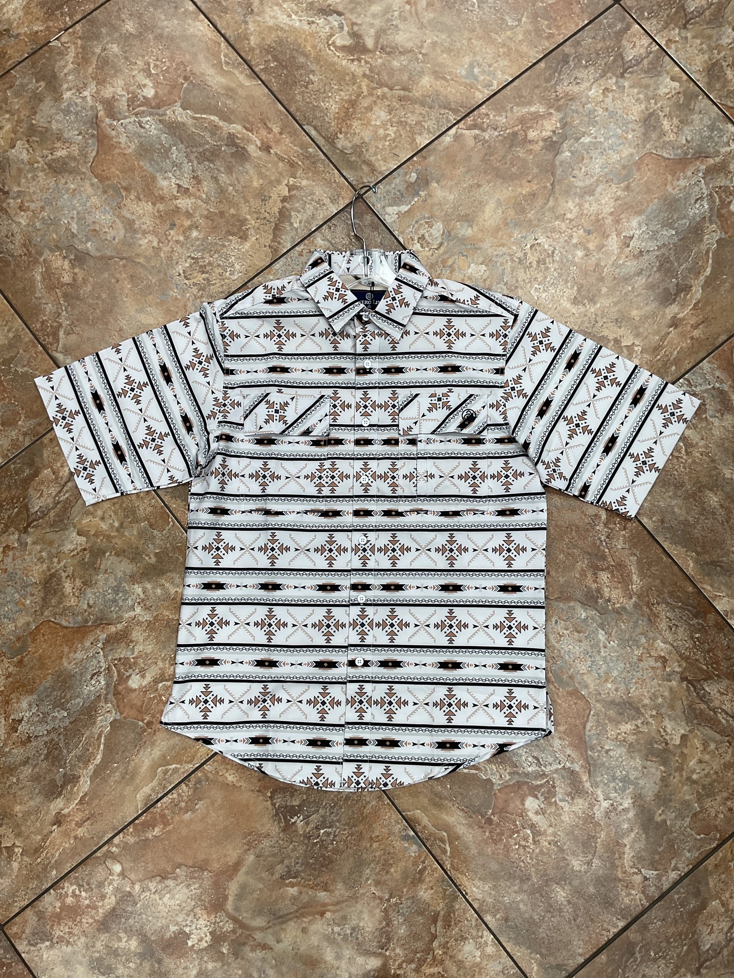 CueroLine aztec short sleeve shirt