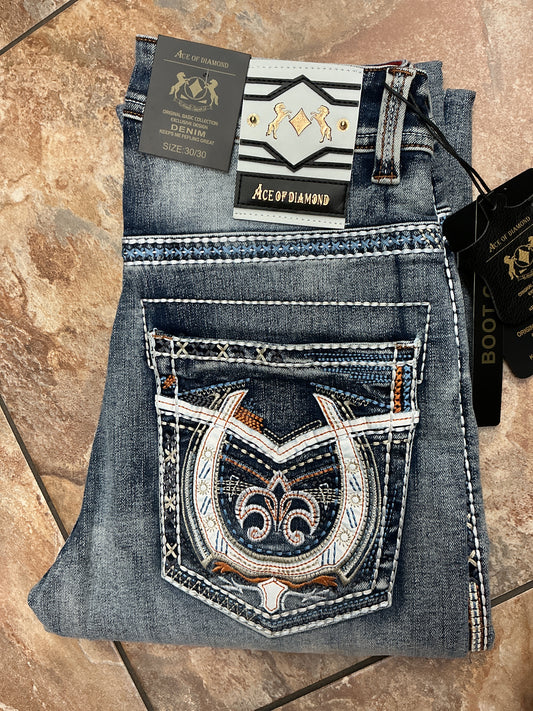 Ace of Diamond light wash Jeans