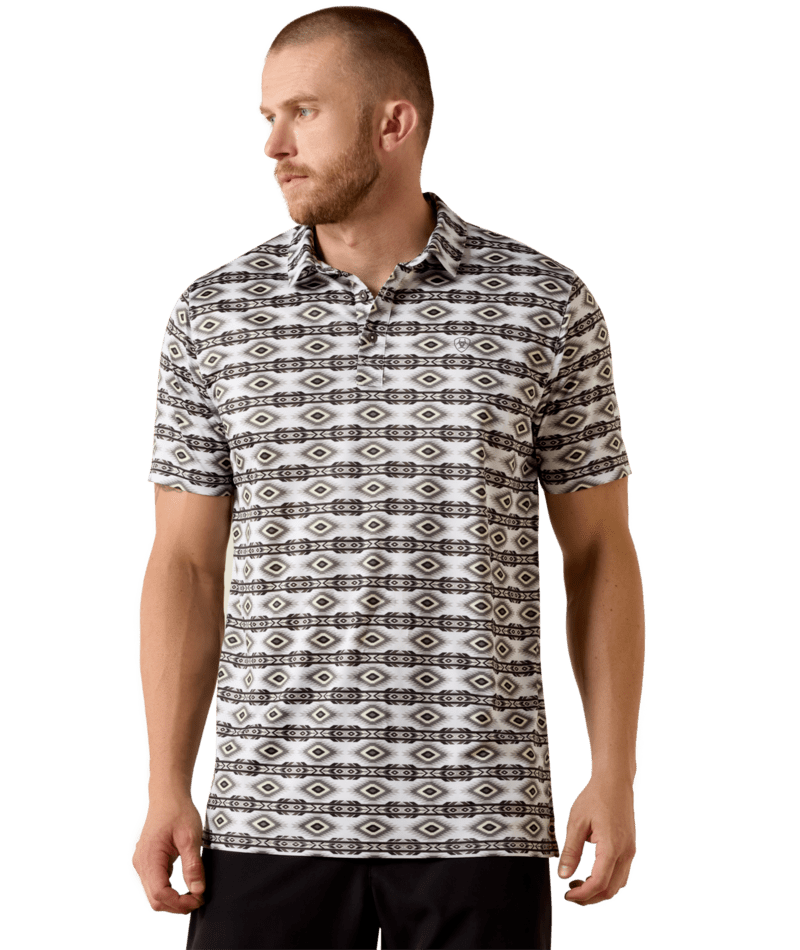 Ariat All Over Print Fitted Polo