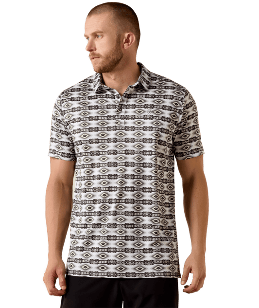 Ariat All Over Print Fitted Polo