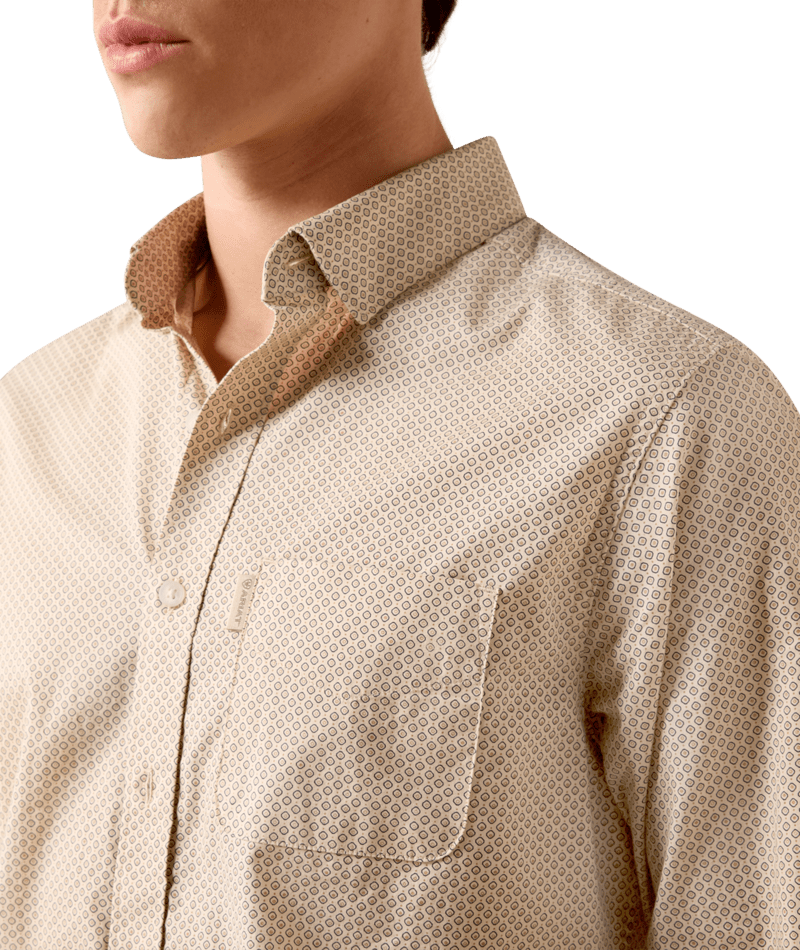 Ariat Modern Slim Shirt White Geo Print