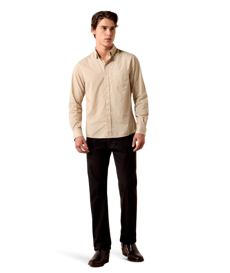 Ariat Modern Slim Shirt White Geo Print