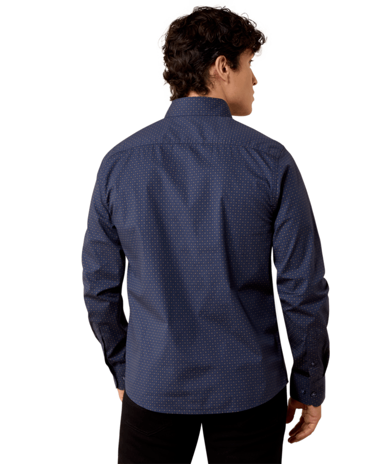 Ariat Modern Slim Shirt Navy Mini Geo