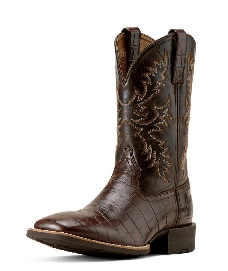 Ariat MNS Sport Latigo Wide Square Toe Cowboy Boot