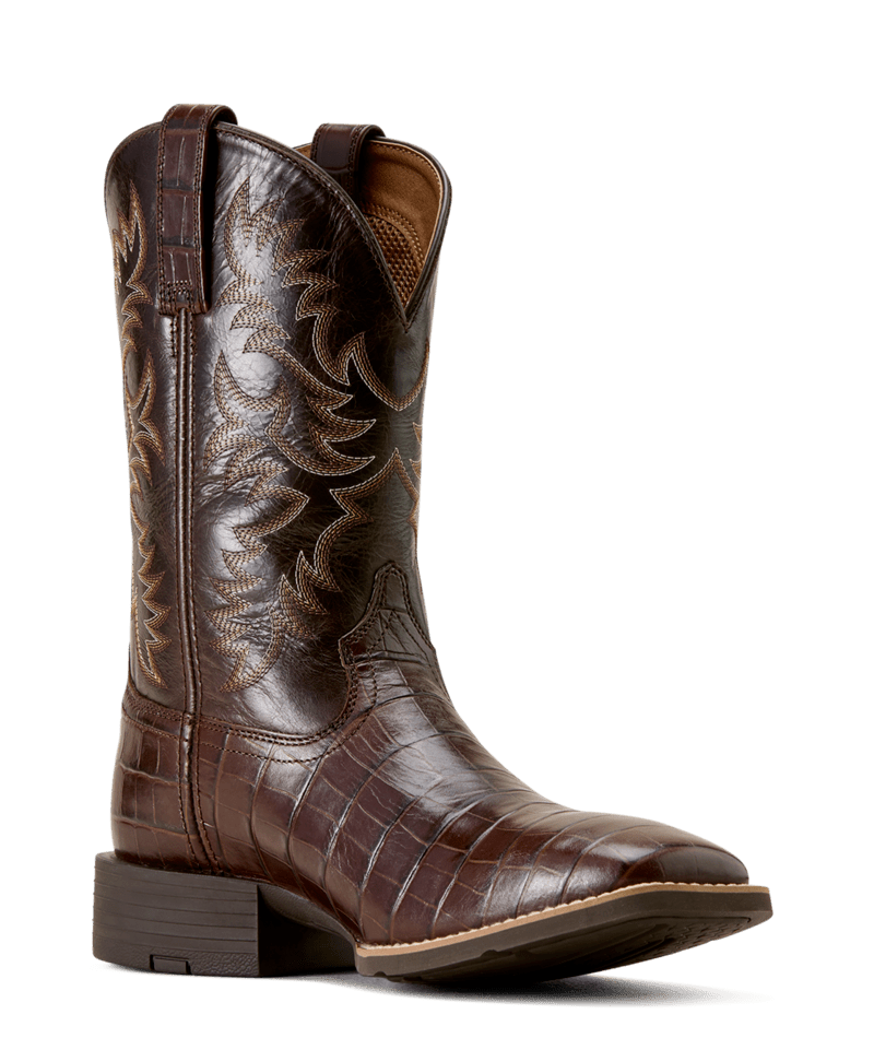 Ariat MNS Sport Latigo Wide Square Toe Cowboy Boot