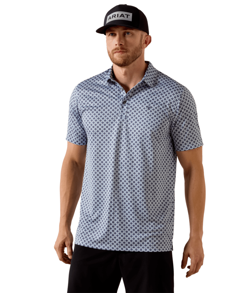 Ariat All Over Print Fitted Polo