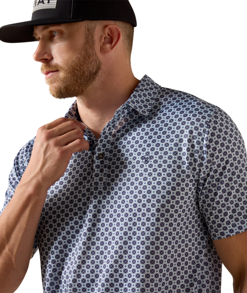 Ariat All Over Print Fitted Polo