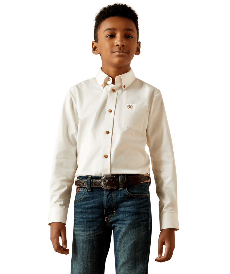 Ariat YTH Solid Twill Classic Fit Shirt