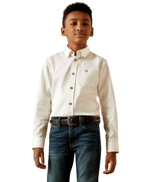 Ariat YTH Solid Twill Classic Fit Shirt