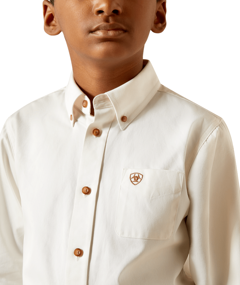 Ariat YTH Solid Twill Classic Fit Shirt