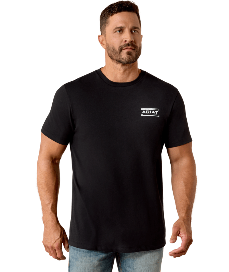 Ariat Tee Black Aztec