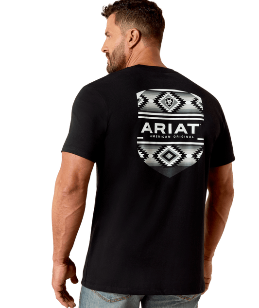 Ariat Tee Black Aztec