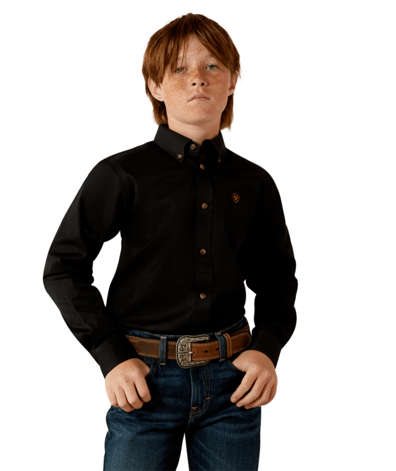 Ariat YTH Solid Twill Classic Fit Shirt