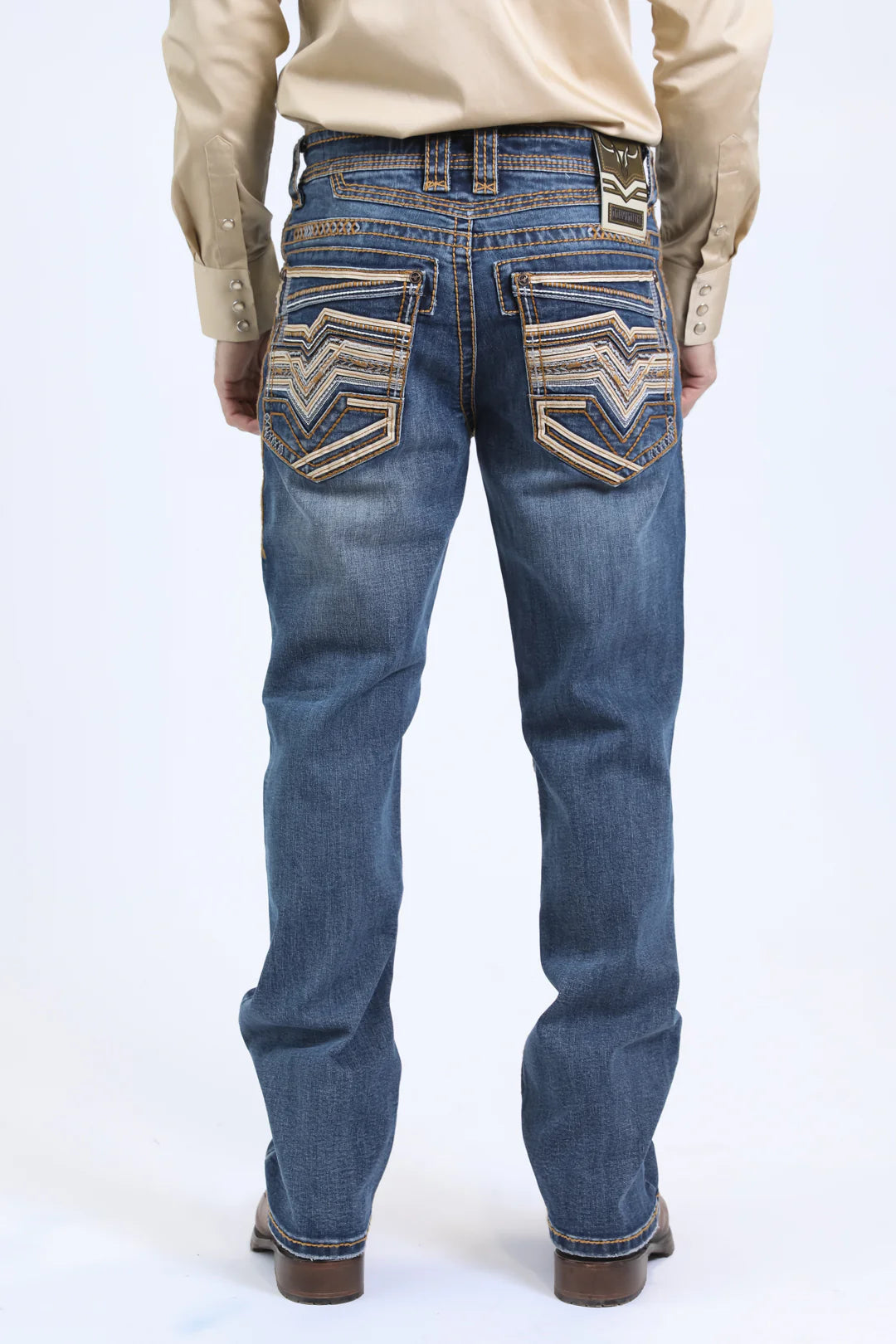 Platini yellow stitching Jean