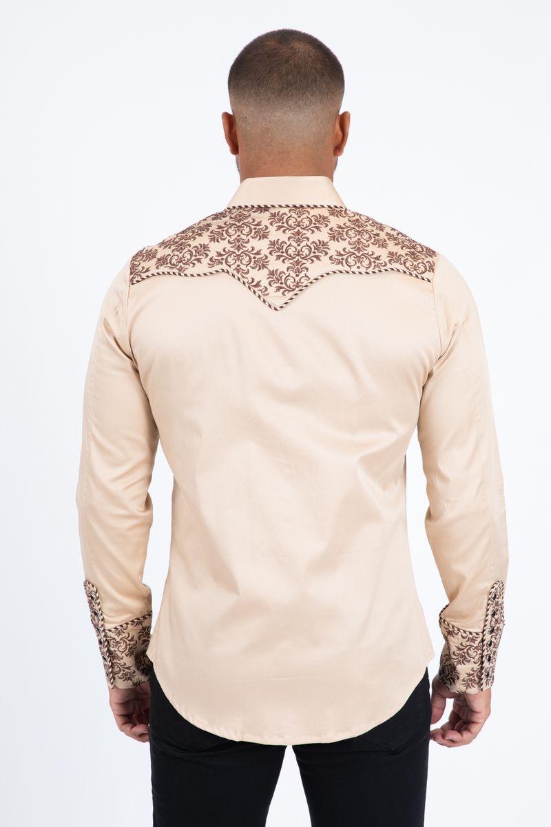 Platini Embroidery Modern Fit Vaquero Shirt