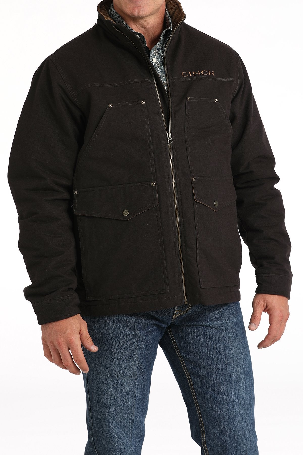 CINCH Men's Concealed Carry Canvas Jacket - Brown