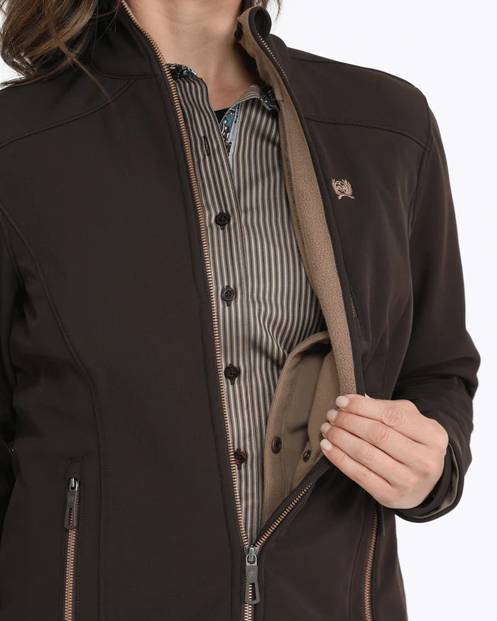 Cinch Brown Hooded Jacket
