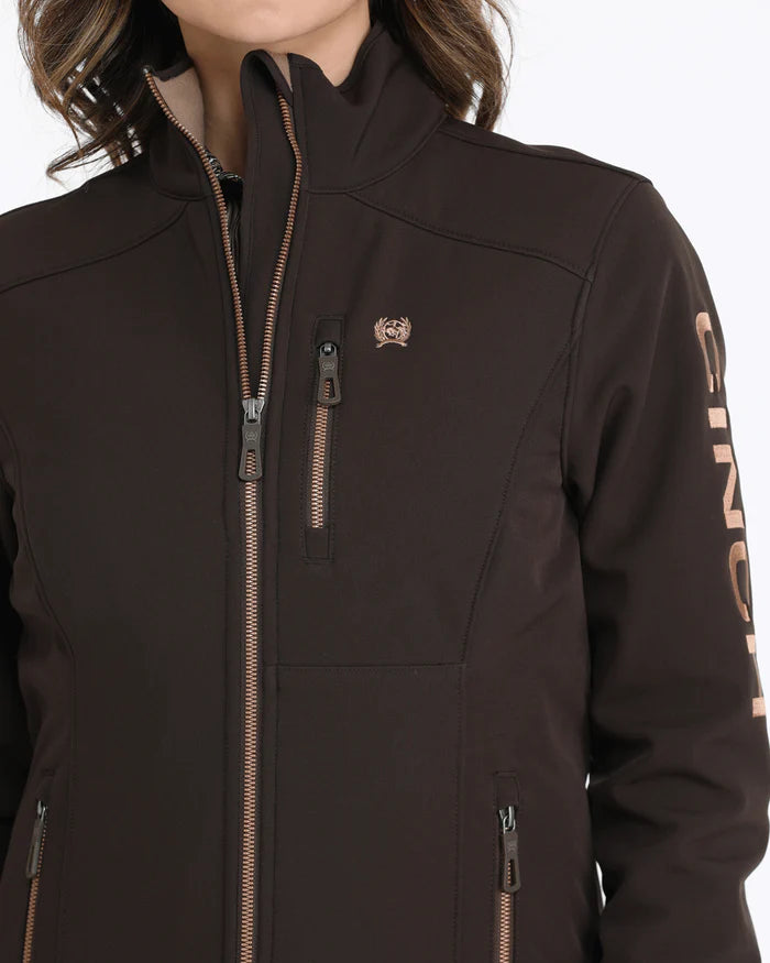 Cinch Brown Hooded Jacket