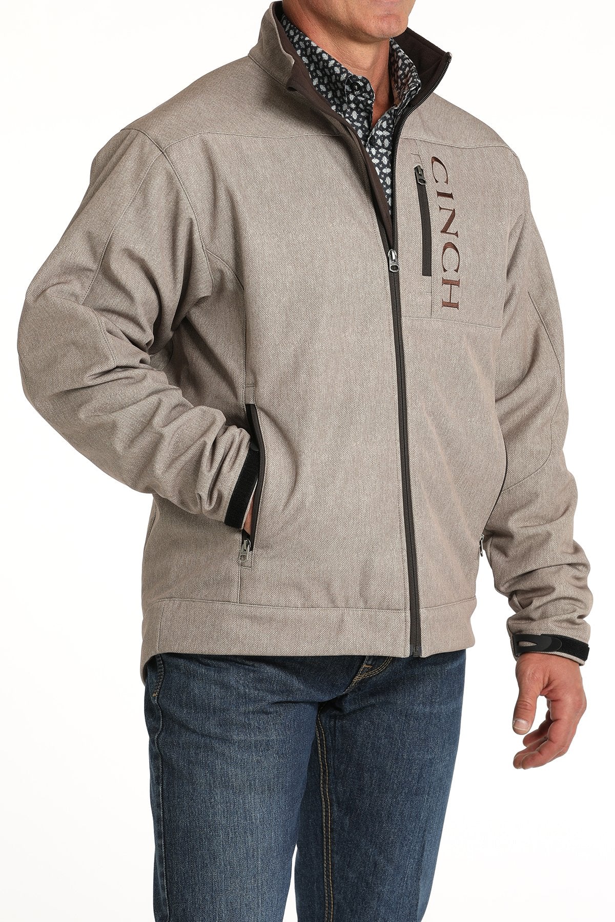 Cinch Men's Bonded Jacket - Tan – Plaza Del Calzado