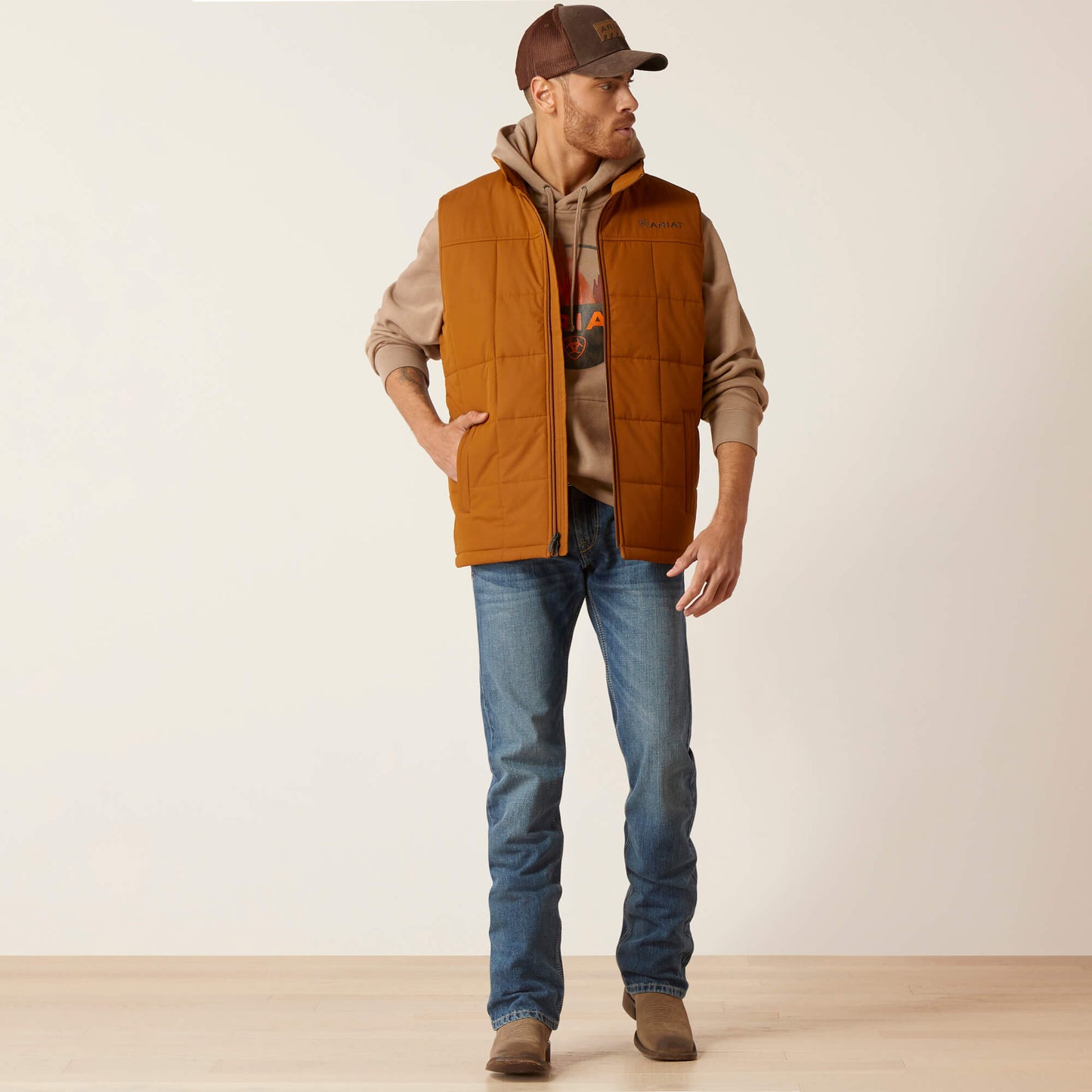 Ariat® Crius Insulated Vest Chestnut
