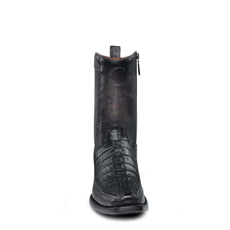 Cuadra Engraved Black Fuscus Western Boots