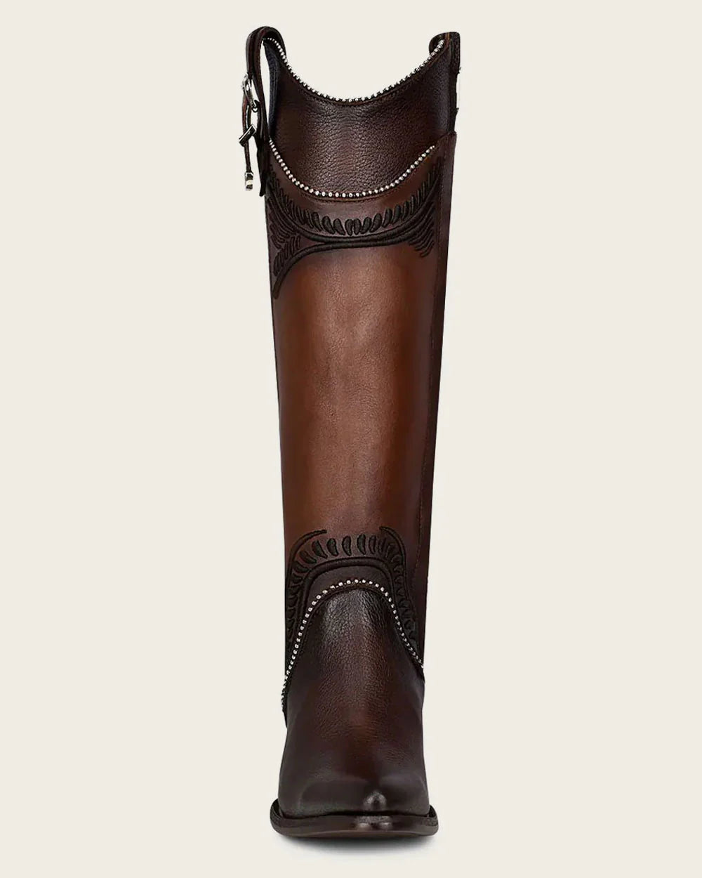 Cuadra Elegant Honey Embroidered Knee-High Boot for Women